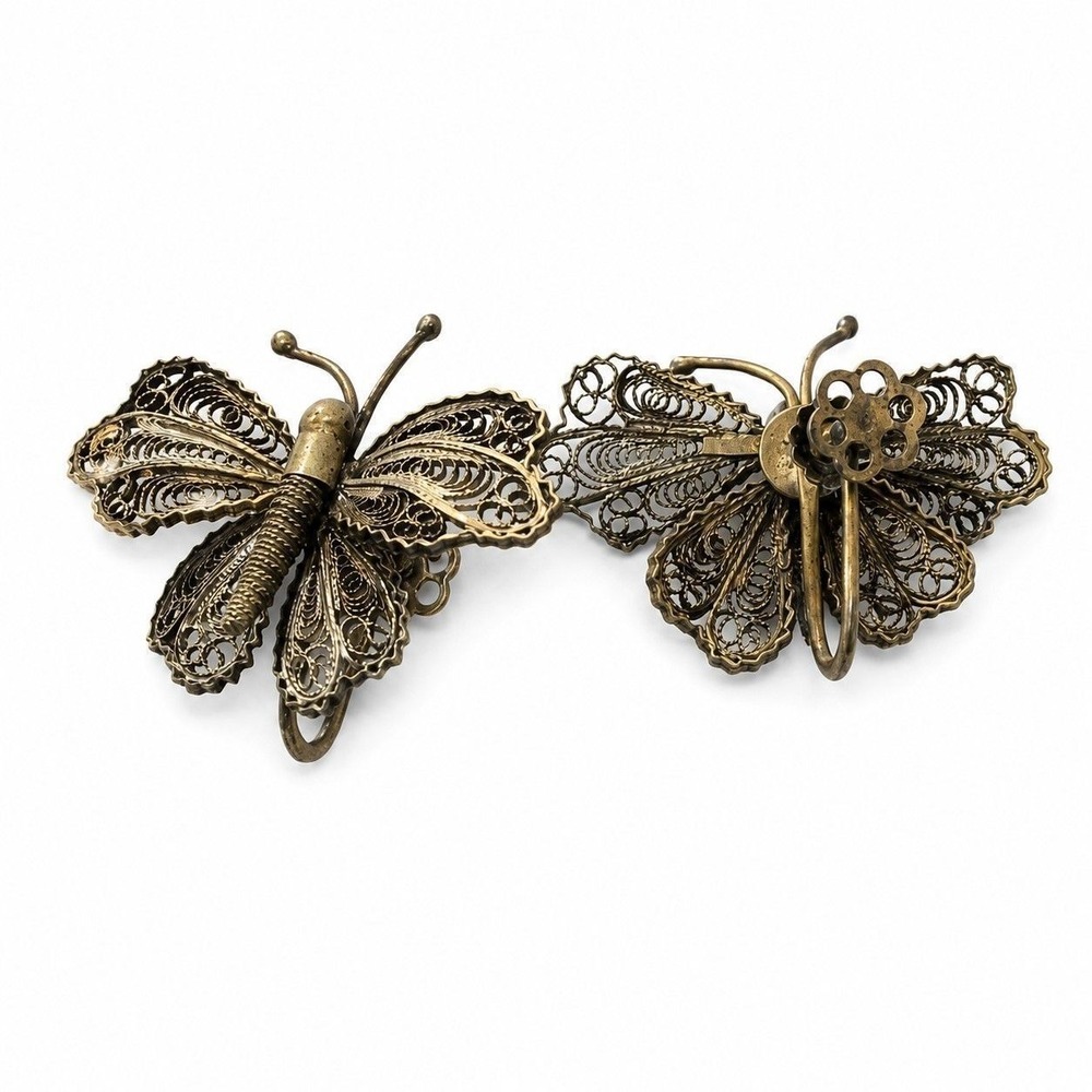 ⚜️8. Damascene Filigree Screw back Earrings